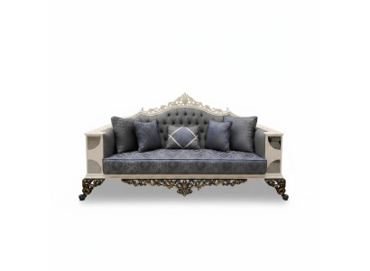Luxusní 3-místná pohovka v elegantním stylu Art deco pro váš obývací pokoj. Nová.