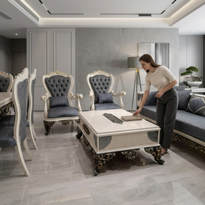 Designer Couchtisch Wohnzimmer Couchtisch Besonderem Charme Möbel