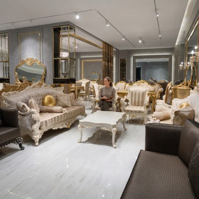 Designer Wohnzimmer Set Sofas Stilvollen Sessel Moderne Couchtisch Sofagarnitur  - Návrhářský obývací set - Pohovky - Stylové křeslo - Moderní konferenční stolek - Souprava sedacích souprav
