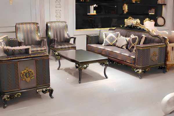 Wohnzimmer Set Sofagarnitur Naturfarben Design Polstermöbel Couchtisch