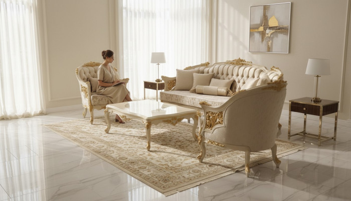 Moderne luxus Sofagarnitur set 2x Sofa 3 Sitzer Wohnzimmer Set Edlem Stuhl
