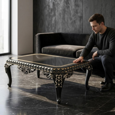 Design Luxus Couchtisch Wohnzimmer Couchtisch Modernen Holz Couchtisch