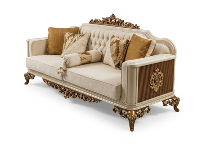 Luxus 3 Sitzer Sofa Wohnzimmer Möbel Elegant Sofa 3 Sitzer Textil Beige