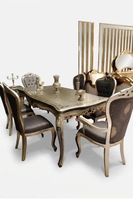 Elegantní jídelní židle 6x Nábytek do jídelny 6x židle 6 pevných židlí