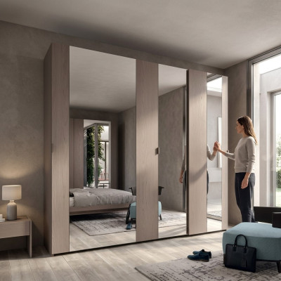 Šatní skrin Luxus Design Spálňové skrine Odevy Drevo Šatní skrin
