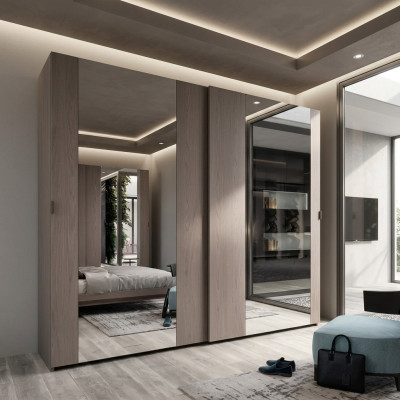 Šatní skrin Luxus Design Spálňové skrine Odevy Drevo Šatní skrin