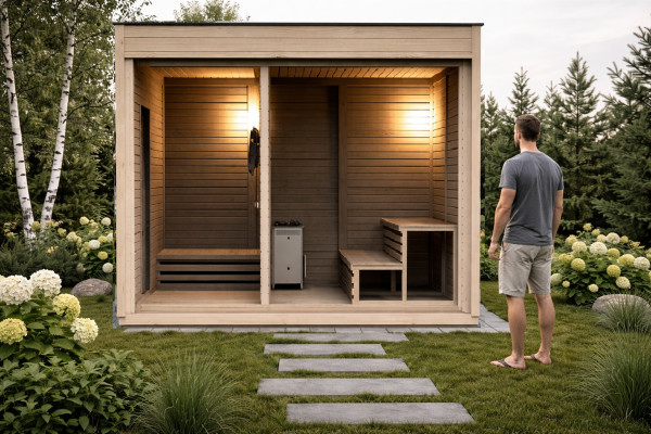 Sauna Holz Trockensauna Garten Holzsauna Outdoor Saunas Gartensauna
