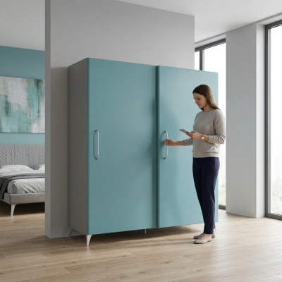 Kleiderschrank Schlafzimmer Modern Schrank Kleiderschränke Turkis Grün