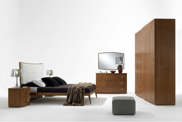 Schlafzimmer Set Bett 2x Nachttisch Kommode 6tlg Design Luxus Komplett