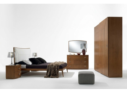 Schlafzimmer Set Bett 2x Nachttisch Kommode 6tlg Design Luxus Komplett
