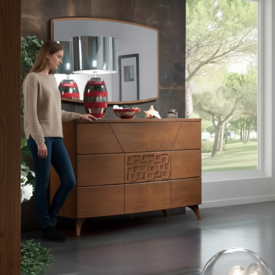 Koupelnový set komoda zrcadlo Luxus kompletní moderní komody 2 kusy