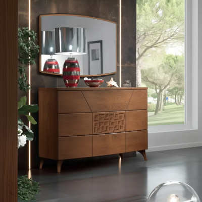 Koupelnový set komoda zrcadlo Luxus kompletní moderní komody 2 kusy