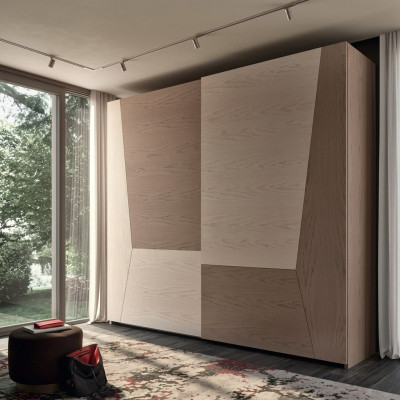 Šatní skříň hnědá ložnice Materiál dřevo Skříň Luxus Moderní