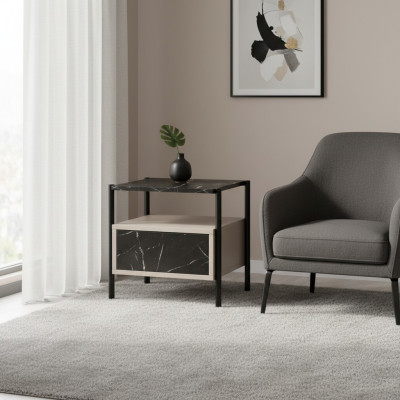 Ložnice Designérská noční konzole Designérský dřevěný noční stolek Luxusní nábytek