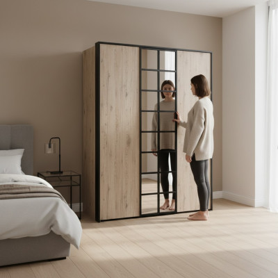 Brauner Kleiderschrank Moderne Schlafzimmer Möbel Designer Schränke Neu