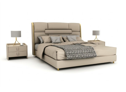 Schlafzimmer Möbel Designer Bett Holzgestell Doppelbett Moderne Betten