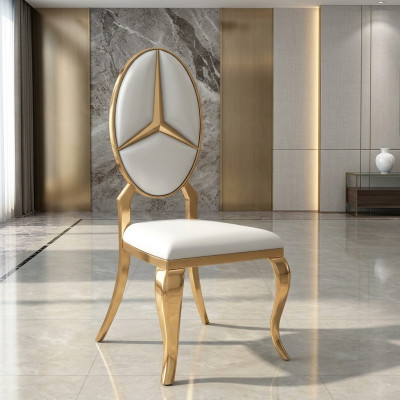 Esszimmer Weißer Lederstuhl Designer Einsitzer Polsterstühle Stühle Neu