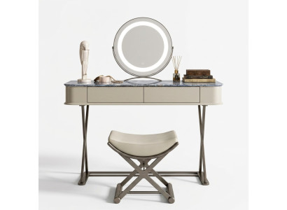 Beige toaletní stůl design ložnice nábytek luxusní dřevěné toaletní stoly
