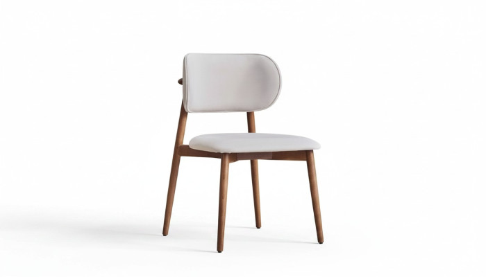 Weißer Textilstuhl Designer Einsitzer Stilvolle Esszimmerstühle Stühle
