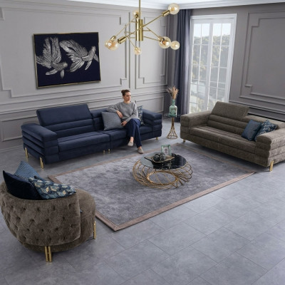 Wohnzimmer Set Sofagarnitur 431 Sitzer Luxus Möbel Design Polstermöbel