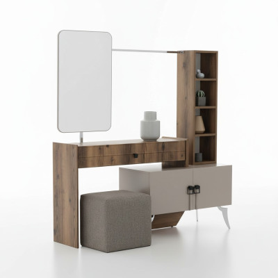 Moderner Schlafzimmer Holz Schminktisch Mit Spiegel Designer Luxus Möbel
