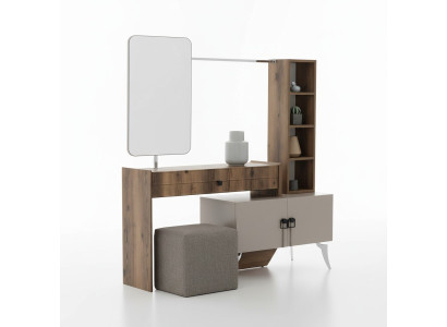 Moderner Schlafzimmer Holz Schminktisch Mit Spiegel Designer Luxus Möbel