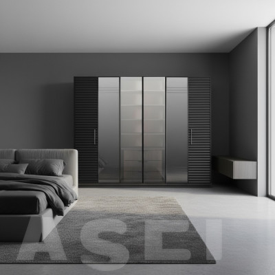 Schwarzer Kleiderschrank Luxus Schränke Schlafzimmer Schrank Holz Möbel