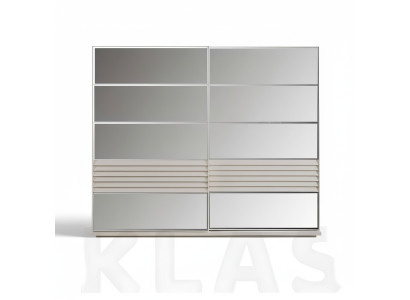 Designer šatní skříň šedá dřevěná skříň ložnice luxusní skříně