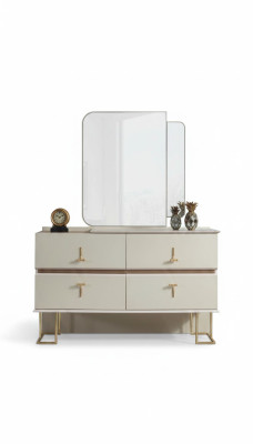 Schlafzimmer Set Kommode Elegantes Spiegel Moderne Luxus Möbel Neu 2tlg