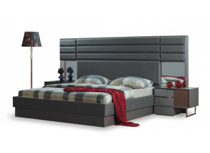 Ložnice zařízení luxusní manželská postel Designové noční stolky 3ks set