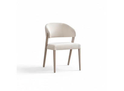Jídelní židle Bílá polstrovaná židle Designové jídelní dřevěné židle Nové.