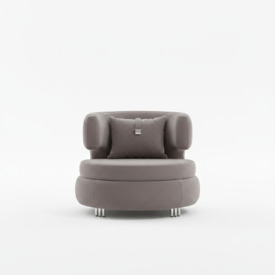 Moderní židle Obývací pokoj Designér Luxus Sedačka Textilní nábytek Klub Relax
