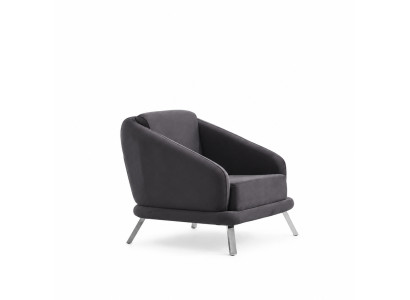 Křeslo Textil Moderní Nábytek Designér Sedadlo Obývací Pokoj Polstrované křeslo 84x79x91