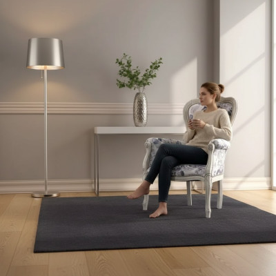 Klasické křeslo s ušníky potahové zařízení designová látka obývací pokoj