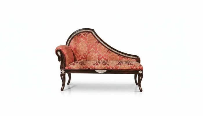 Obývací pokoj Chaiselounge čalouněný látkou textil luxusní sedací nábytek nový