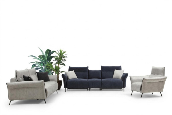 Sofa seto v obývacím pokoji, nábytek pro sedání, luxusní křeslo, moderní design, nový