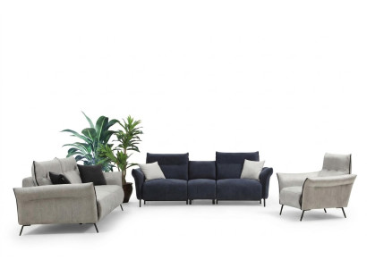 Sofa seto v obývacím pokoji, nábytek pro sedání, luxusní křeslo, moderní design, nový