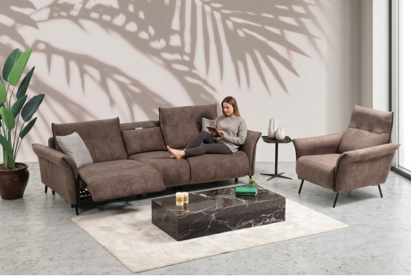Luxus Komplett Set Viersitzer Sofa Couch Designer Sessel Modern Möbel