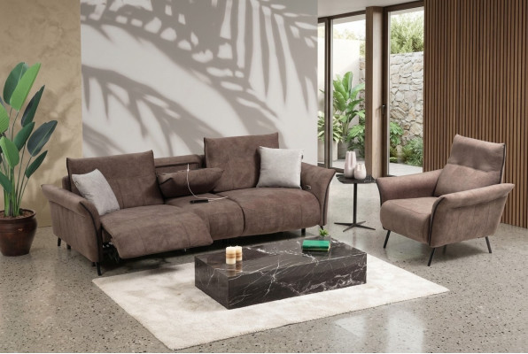 Luxus Komplett Set Viersitzer Sofa Couch Designer Sessel Modern Möbel