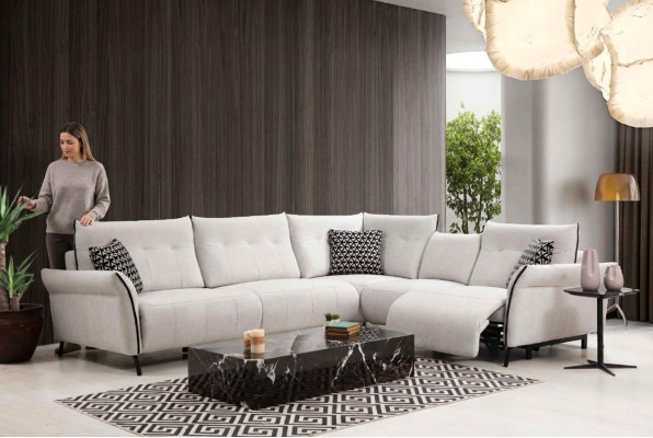 Rošt rozložitelný gauč pohovka čalouněný textil nábytek moderní design nový