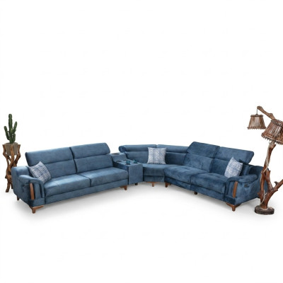 Wohnzimmer Ecksofa L-Form Sofa Couch Modern Design Möbel Textil