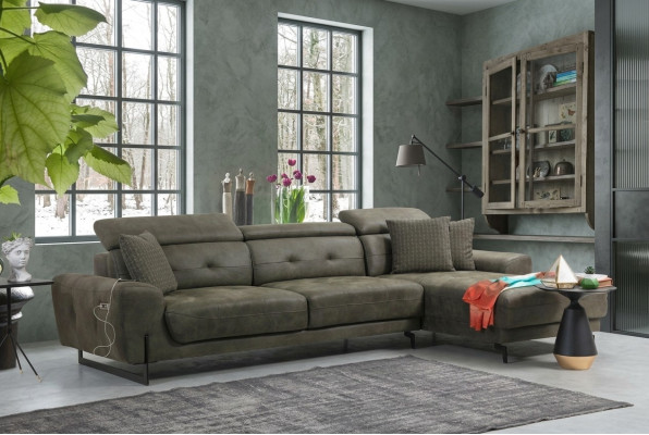 Relax Ecksofa L-Form Luxus Möbel Wohnzimmer Eck Sofa Couch Polster Modern Neu
