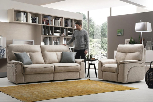 Wohnzimmer Set Dreisitzer Sofa Couch Modern Sessel Sitzmöbel Design Polstermöbel