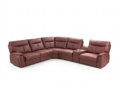 Ecksofa L-Form Design Wohnzimmer Luxus Sitzmöbel Modern Rot Polstermöbel
