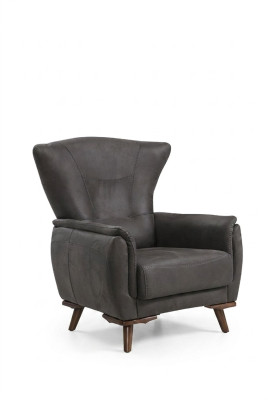 Modern Sessel Luxus Wohnzimmer Polstermöbel Grau Sitz Design Möbel