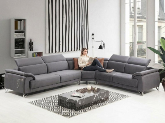 Sofa Rozkládací pohovka Pohovka rohová L-tvar Pohovka se sedadly Moderní nábytek Luxusní Nábytek Obývací pokoj