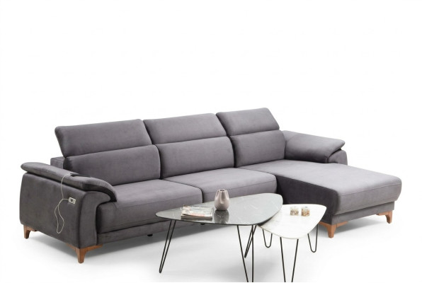 Ecksofa L-Form Modern Wohnzimmer Sofa Couch Polstermöbel Luxus Design