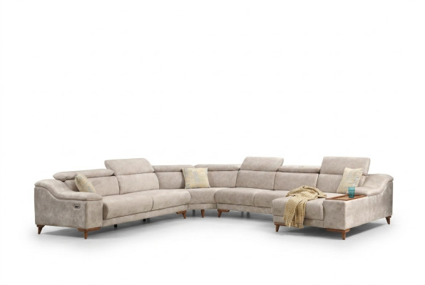 Ecksofa Sofa U-Form Polstersofa Couch Garnitur Ecksofas Modern Wohnzimmer