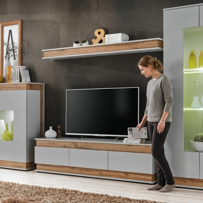 Wohnzimmer Set TV Ständer Neu Regal Luxus Möbe Modern Design Wohnwand