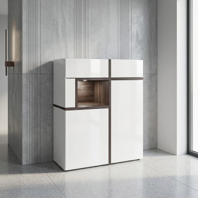 Modern Schrank Designer Möbel Weiß Luxus Wohnzimmer Möbel Holz Neu